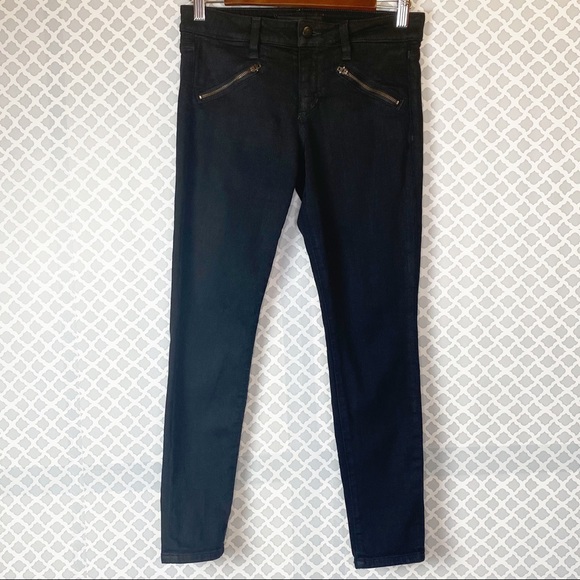 GUC Joe’s Skinny Ankle Moto Jeans in Coated Black - Picture 1 of 11